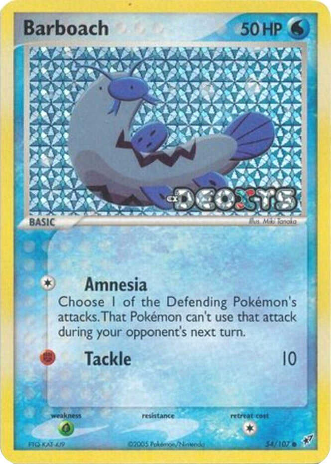 Barboach (54/107) (Stamped) [EX: Deoxys] | Black Swamp Games