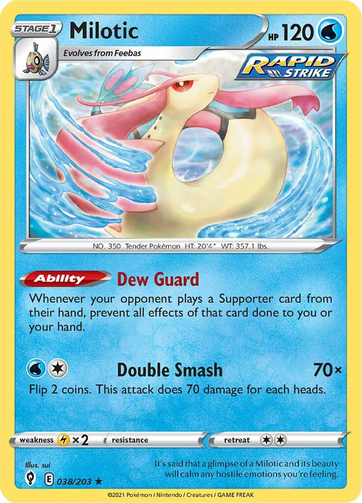 Milotic (038/203) [Sword & Shield: Evolving Skies] | Black Swamp Games