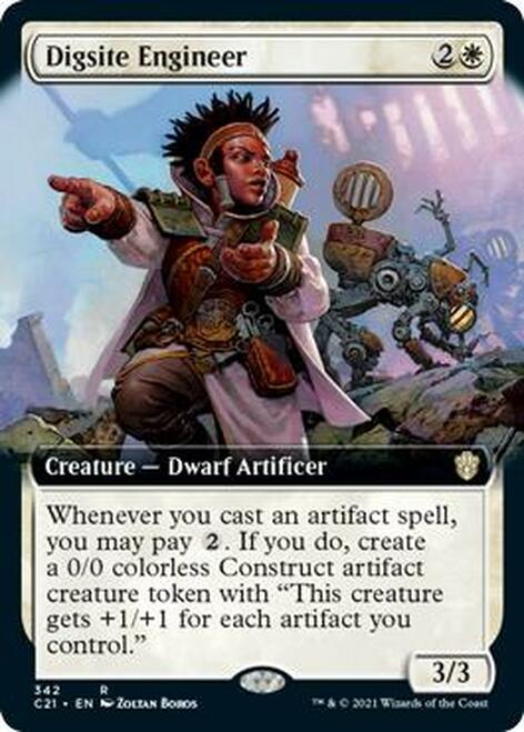 Digsite Engineer (Extended Art) [Commander 2021] | Black Swamp Games