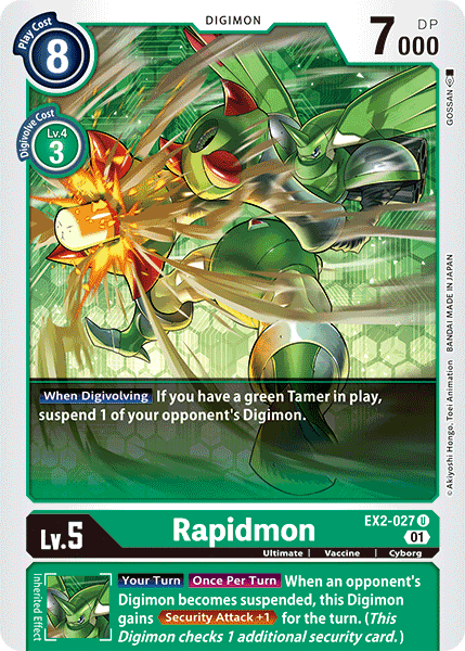 Rapidmon [EX2-027] [Digital Hazard] | Black Swamp Games