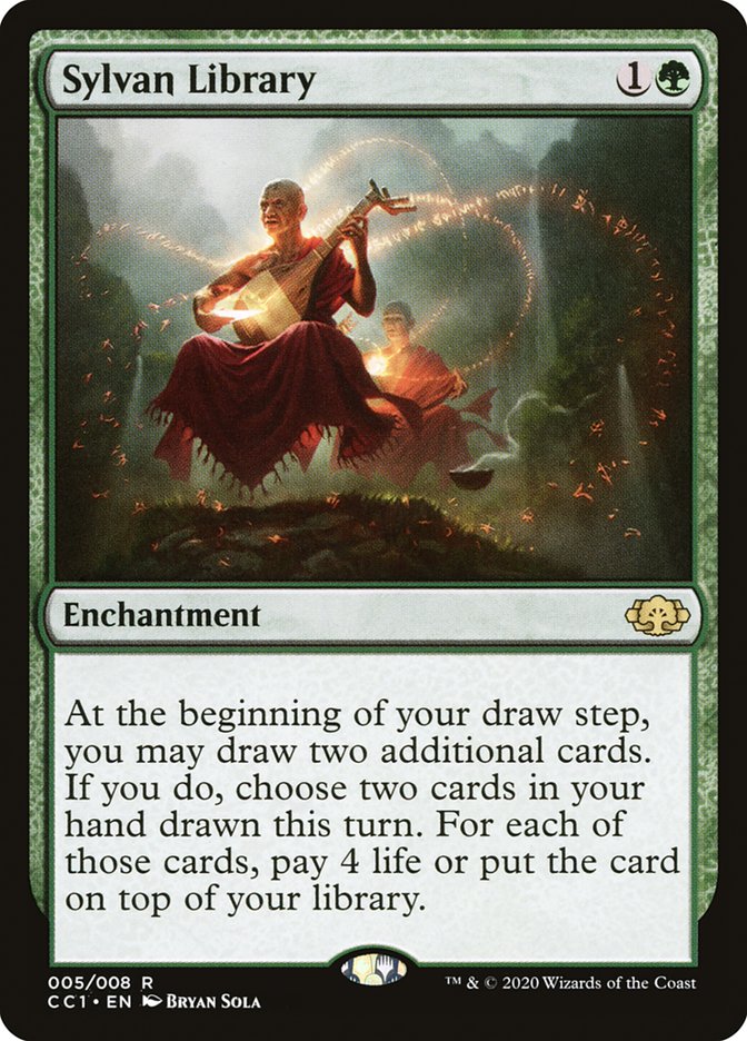 Sylvan Library [Commander Collection: Green] | Black Swamp Games