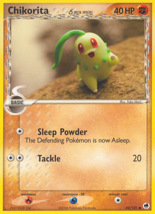Chikorita (44/101) (Delta Species) [EX: Dragon Frontiers] | Black Swamp Games