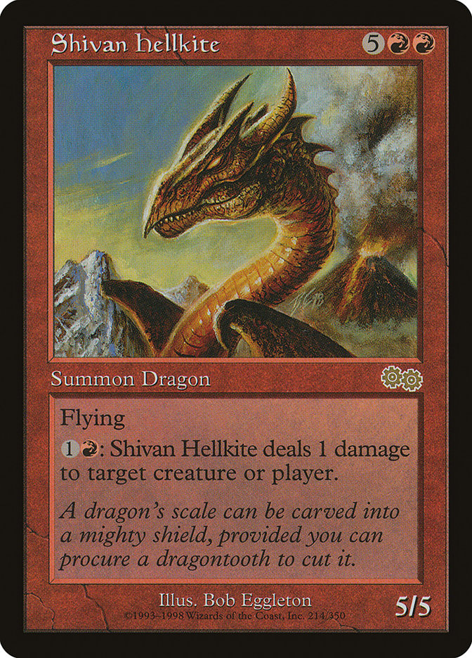 Shivan Hellkite [Urza's Saga] | Black Swamp Games