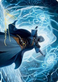Frost Augur Art Card (Gold-Stamped Signature) [Kaldheim Art Series] | Black Swamp Games