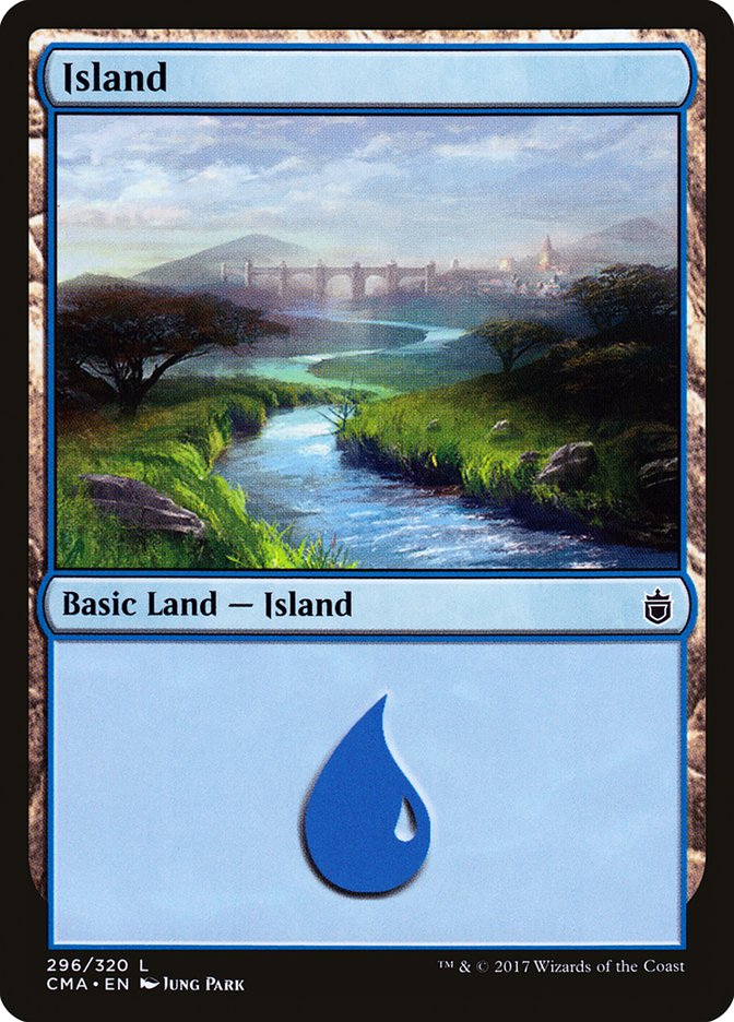 Island (296) [Commander Anthology] | Black Swamp Games
