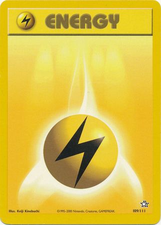 Lightning Energy (109/111) [Neo Genesis Unlimited] | Black Swamp Games