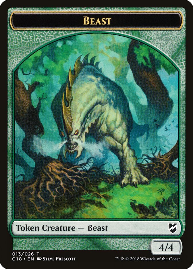 Beast Token (013/026) [Commander 2018 Tokens] | Black Swamp Games