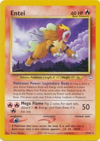 Entei (17/64) [Neo Revelation Unlimited] | Black Swamp Games