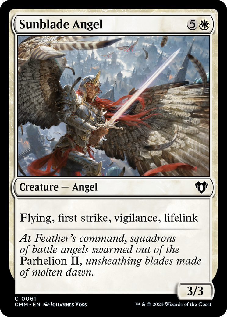 Sunblade Angel [Commander Masters] | Black Swamp Games