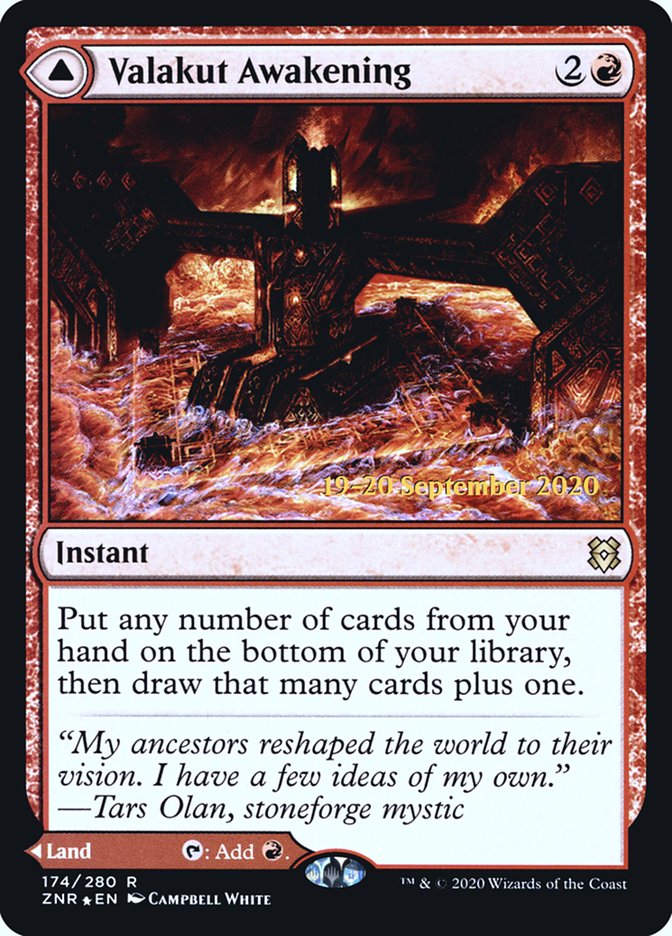 Valakut Awakening // Valakut Stoneforge [Zendikar Rising Prerelease Promos] | Black Swamp Games