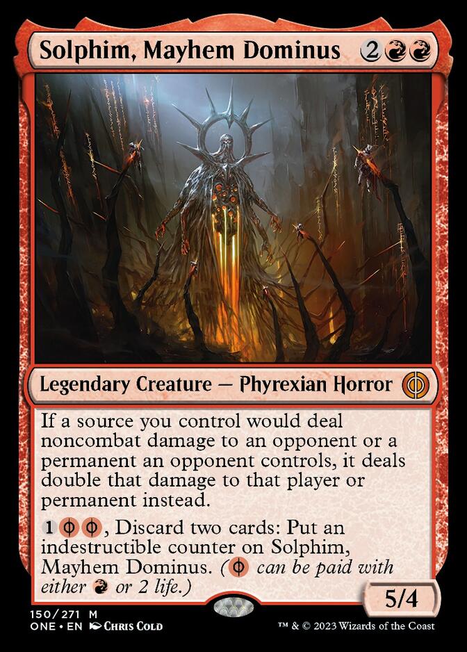 Solphim, Mayhem Dominus [Phyrexia: All Will Be One] | Black Swamp Games