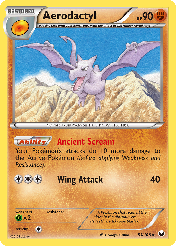 Aerodactyl (53/108) [Black & White: Dark Explorers] | Black Swamp Games
