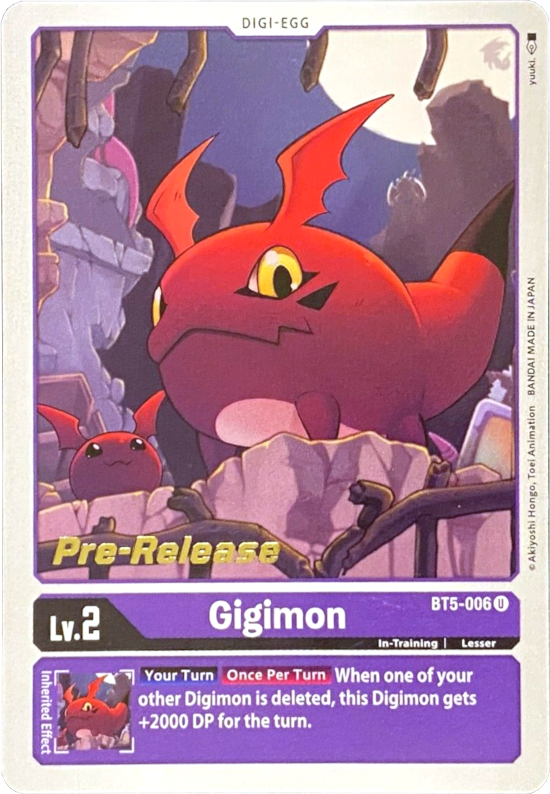 Gigimon [BT5-006] [Battle of Omni Pre-Release Promos] | Black Swamp Games