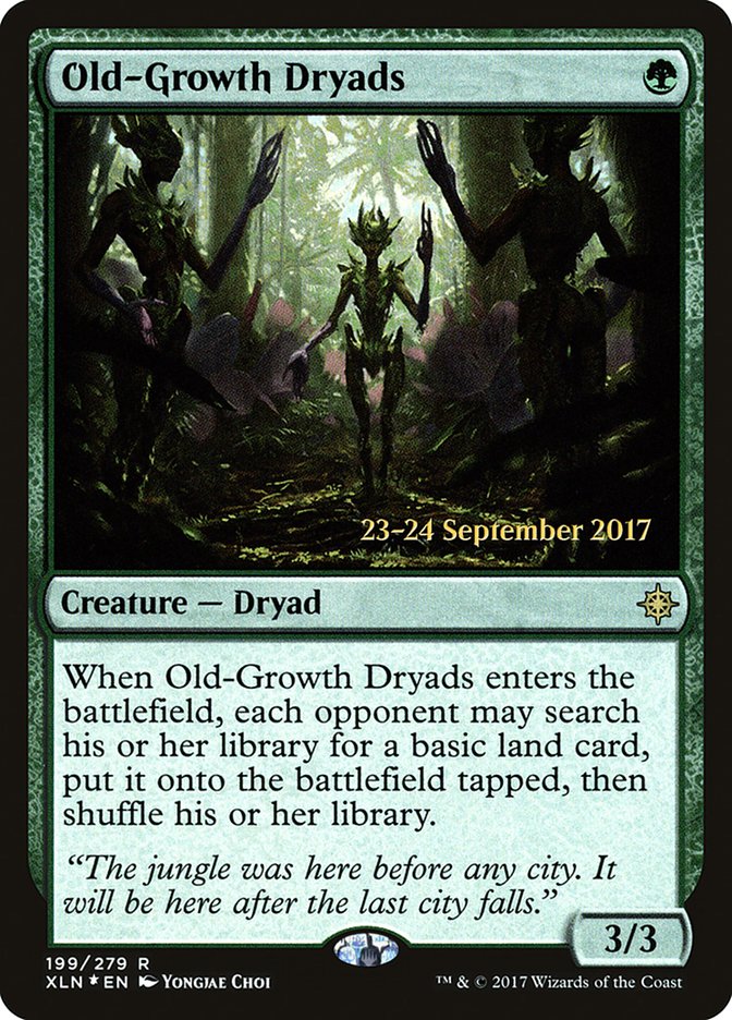 Old-Growth Dryads [Ixalan Prerelease Promos] | Black Swamp Games