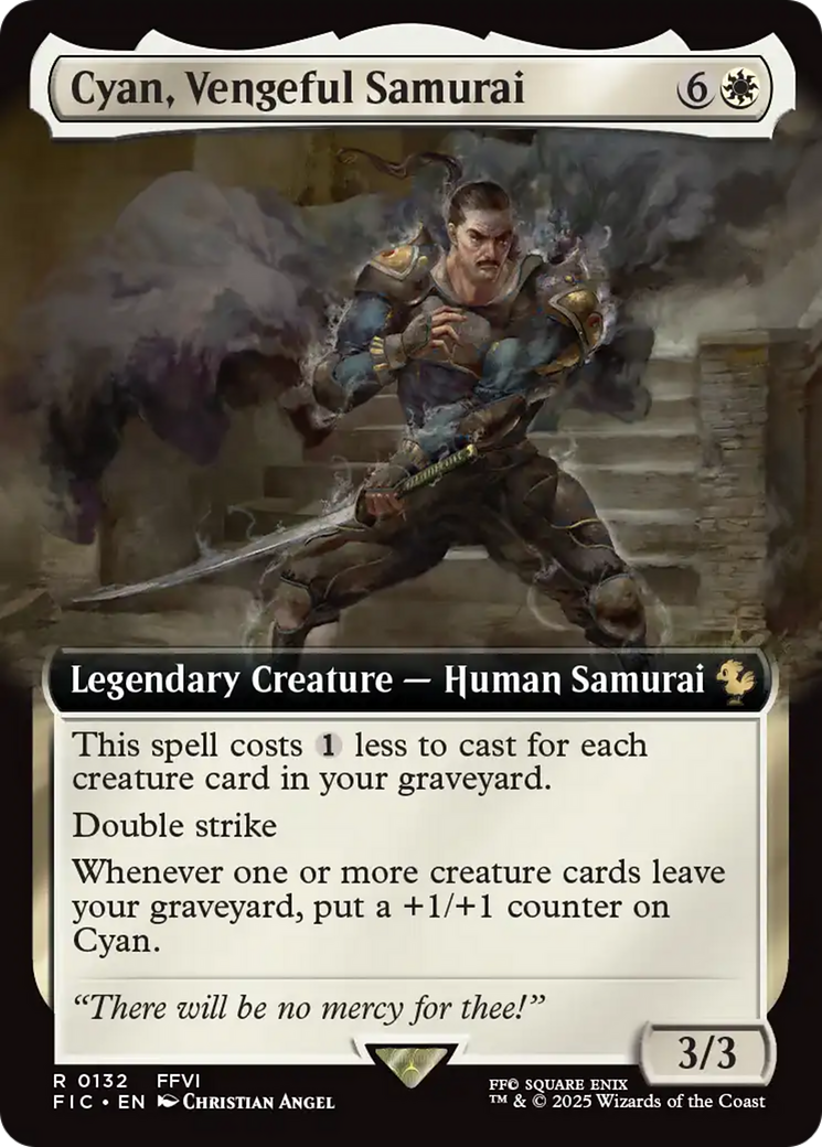 Cyan, Vengeful Samurai (Extended Art) [FINAL FANTASY Commander] | Black Swamp Games