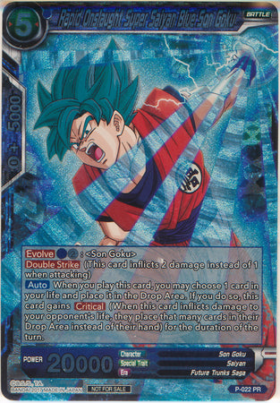 Rapid Onslaught Super Saiyan Blue Son Goku (P-022) [Promotion Cards] | Black Swamp Games