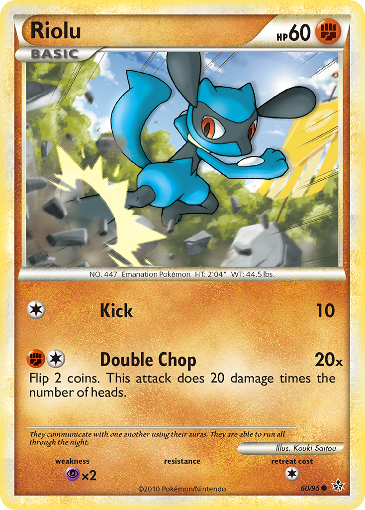 Riolu (60/95) [HeartGold & SoulSilver: Unleashed] | Black Swamp Games