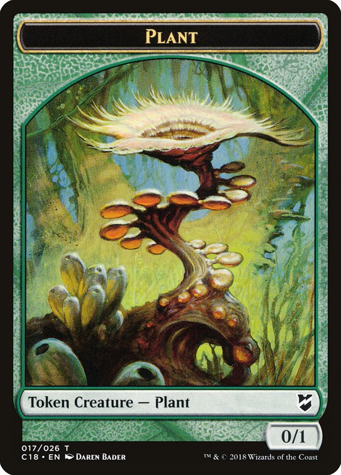 Beast (013) // Plant Double-Sided Token [Commander 2018 Tokens] | Black Swamp Games