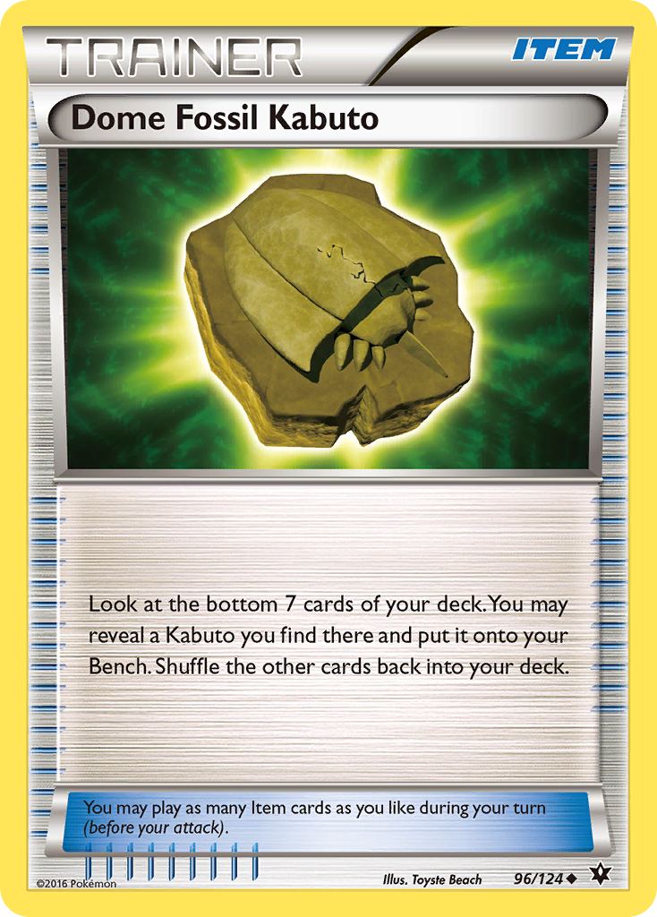 Dome Fossil Kabuto (96/124) [XY: Fates Collide] | Black Swamp Games