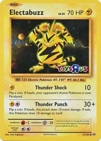 Electabuzz (41/108) (Toys R Us Promo) [XY: Evolutions] | Black Swamp Games