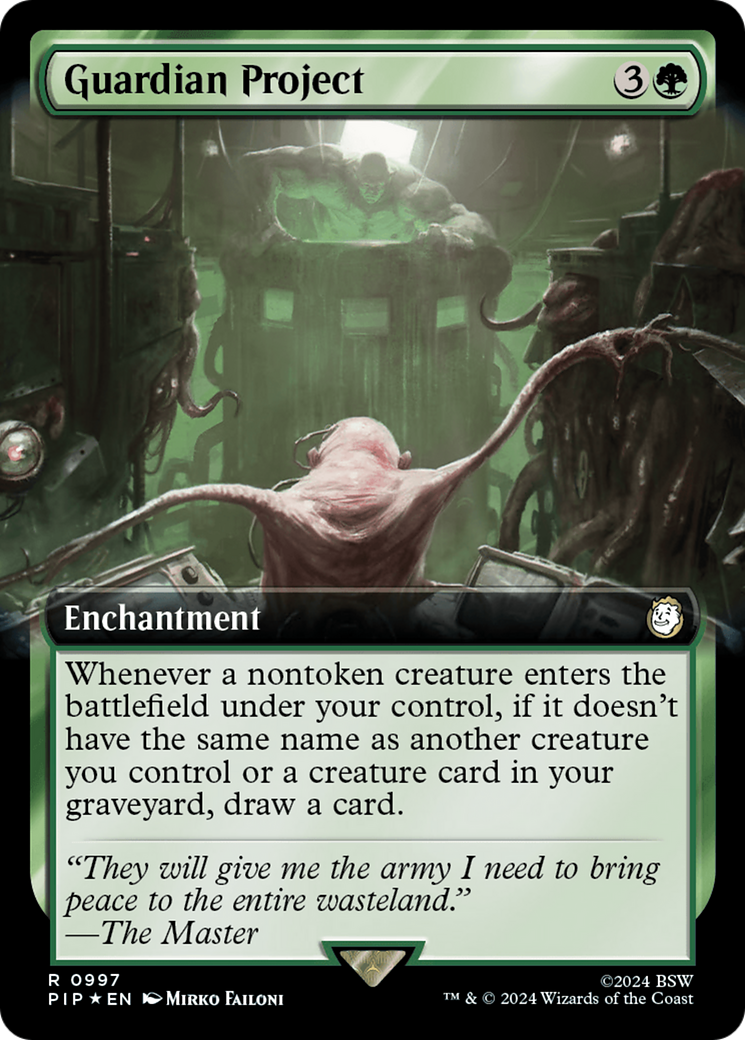 Guardian Project (Extended Art) (Surge Foil) [Fallout] | Black Swamp Games