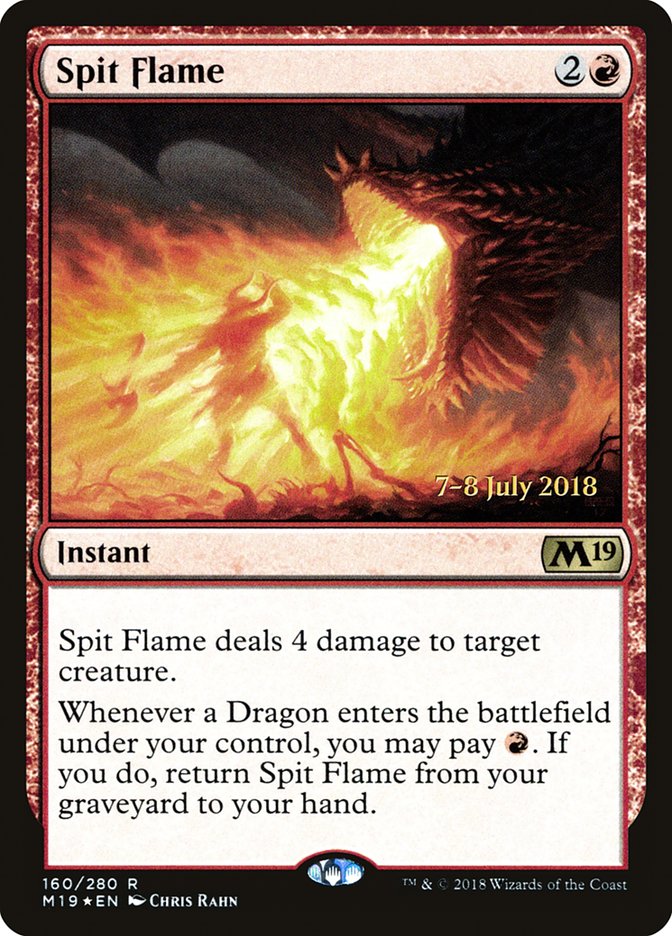 Spit Flame [Core Set 2019 Prerelease Promos] | Black Swamp Games