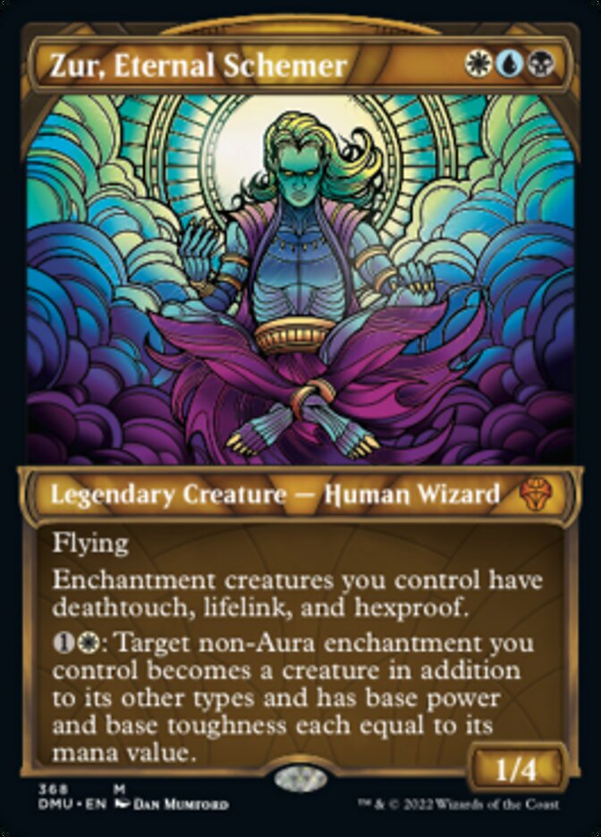 Zur, Eternal Schemer (Showcase Textured) [Dominaria United] | Black Swamp Games