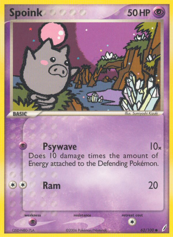Spoink (62/100) [EX: Crystal Guardians] | Black Swamp Games