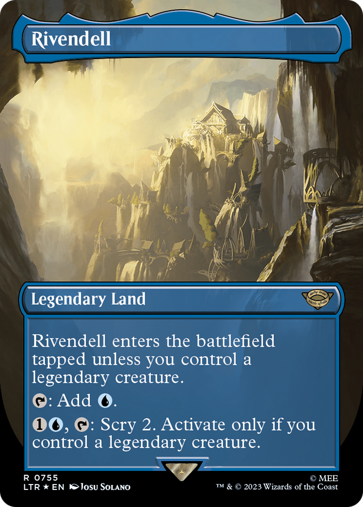 Rivendell (Borderless) (Surge Foil) [The Lord of the Rings: Tales of Middle-Earth] | Black Swamp Games