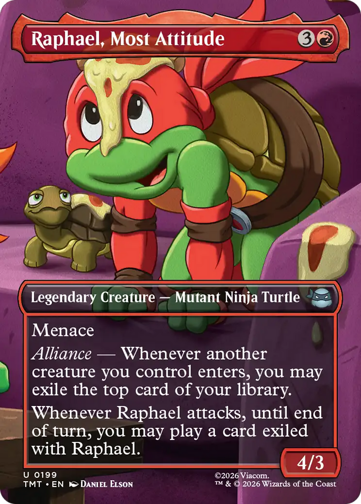 Raphael, Most Attitude (Borderless) [Teenage Mutant Ninja Turtles] | Black Swamp Games