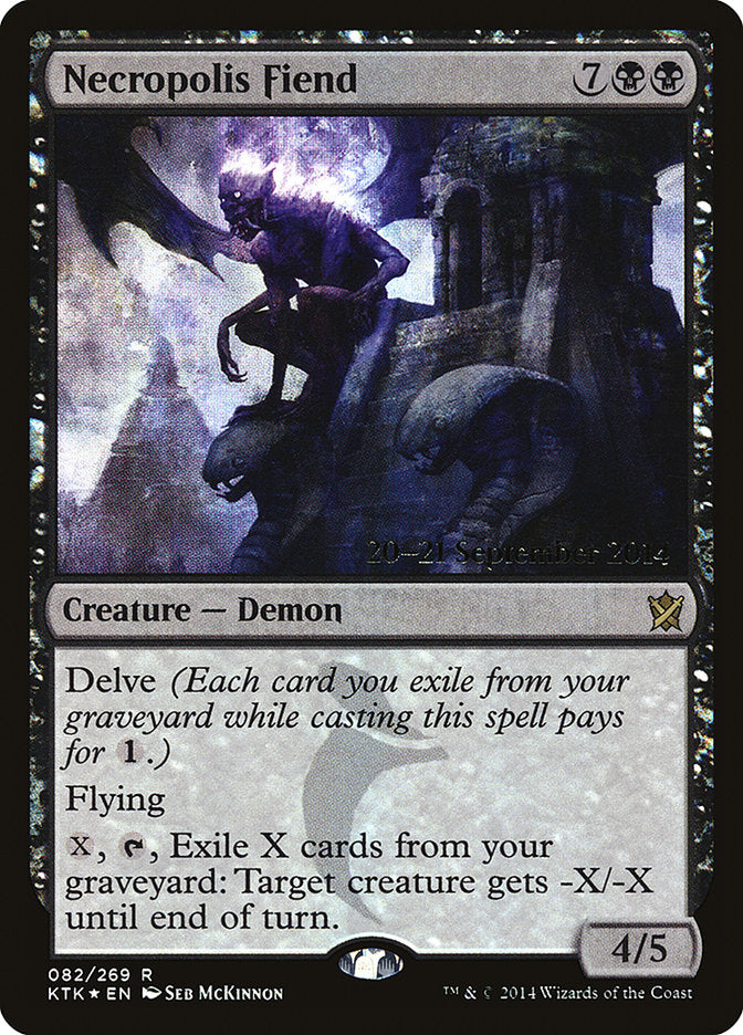 Necropolis Fiend [Khans of Tarkir Prerelease Promos] | Black Swamp Games