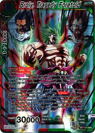 Broly, Tragedy Foretold (SPR) (BT7-115) [Assault of the Saiyans] | Black Swamp Games