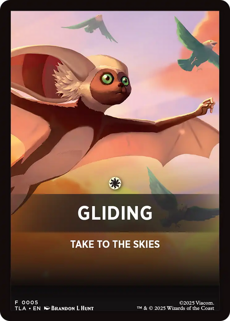 Gliding Theme Card [Avatar: The Last Airbender Tokens] | Black Swamp Games