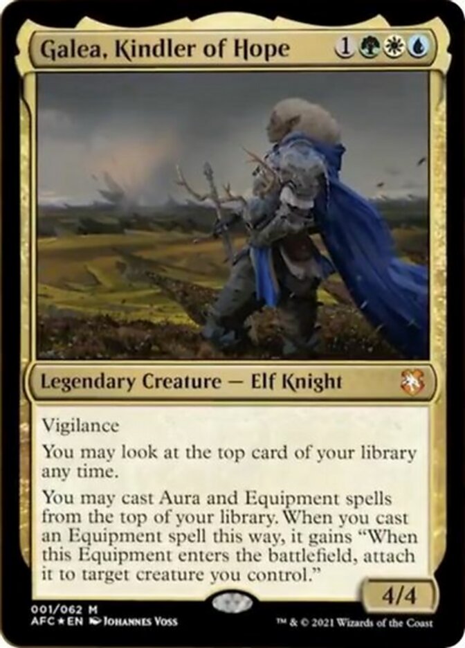 Galea, Kindler of Hope (Display Commander) [Dungeons & Dragons: Adventures in the Forgotten Realms Commander] | Black Swamp Games