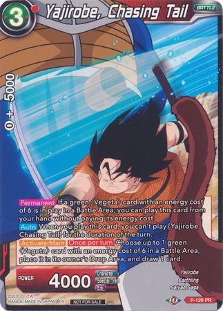 Yajirobe, Chasing Tail (Shop Tournament: Assault of Saiyans) (P-126) [Promotion Cards] | Black Swamp Games