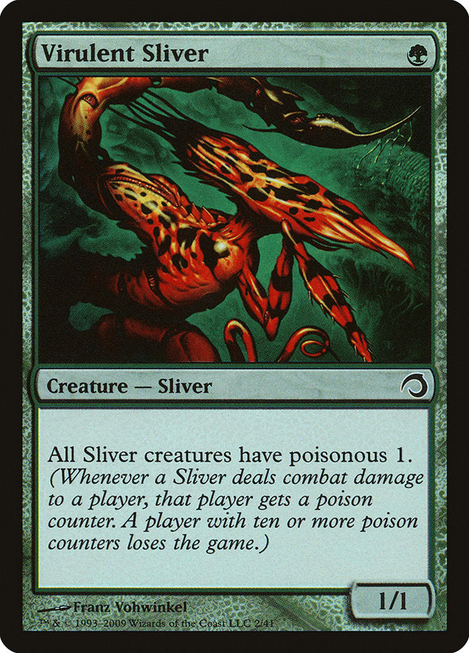 Virulent Sliver [Premium Deck Series: Slivers] | Black Swamp Games