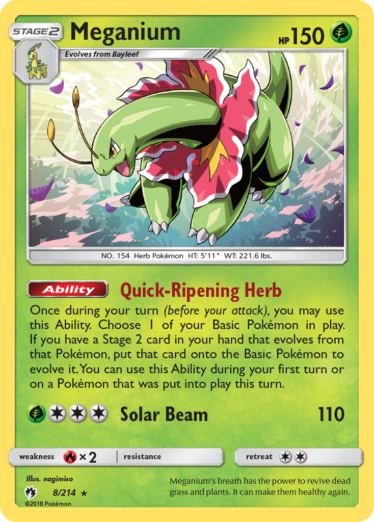 Meganium (8/214) [Sun & Moon: Lost Thunder] | Black Swamp Games