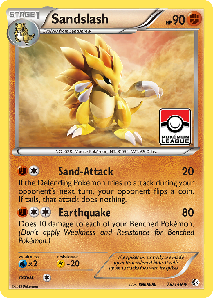 Sandslash (79/149) [Black & White: Boundaries Crossed] | Black Swamp Games