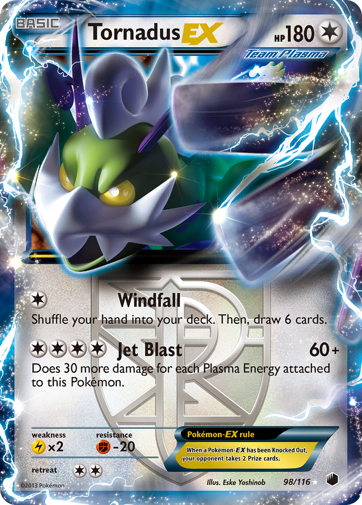 Tornadus EX (98/116) [Black & White: Plasma Freeze] | Black Swamp Games