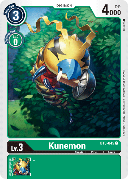 Kunemon [BT3-045] [Release Special Booster Ver.1.5] | Black Swamp Games