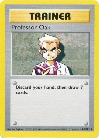 Professor Oak (88/102) [Base Set Shadowless Unlimited] | Black Swamp Games