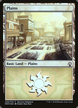 Plains - Boros (A08) [GRN Ravnica Weekend] | Black Swamp Games