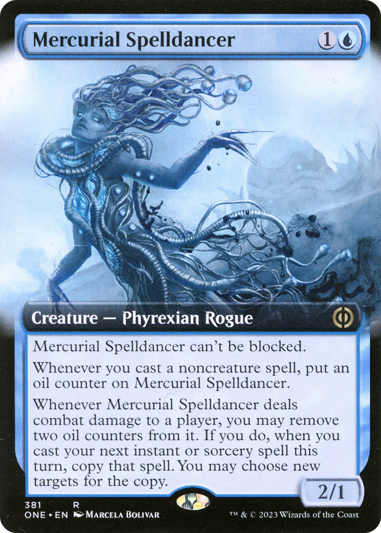 Mercurial Spelldancer (Extended Art) [Phyrexia: All Will Be One] | Black Swamp Games
