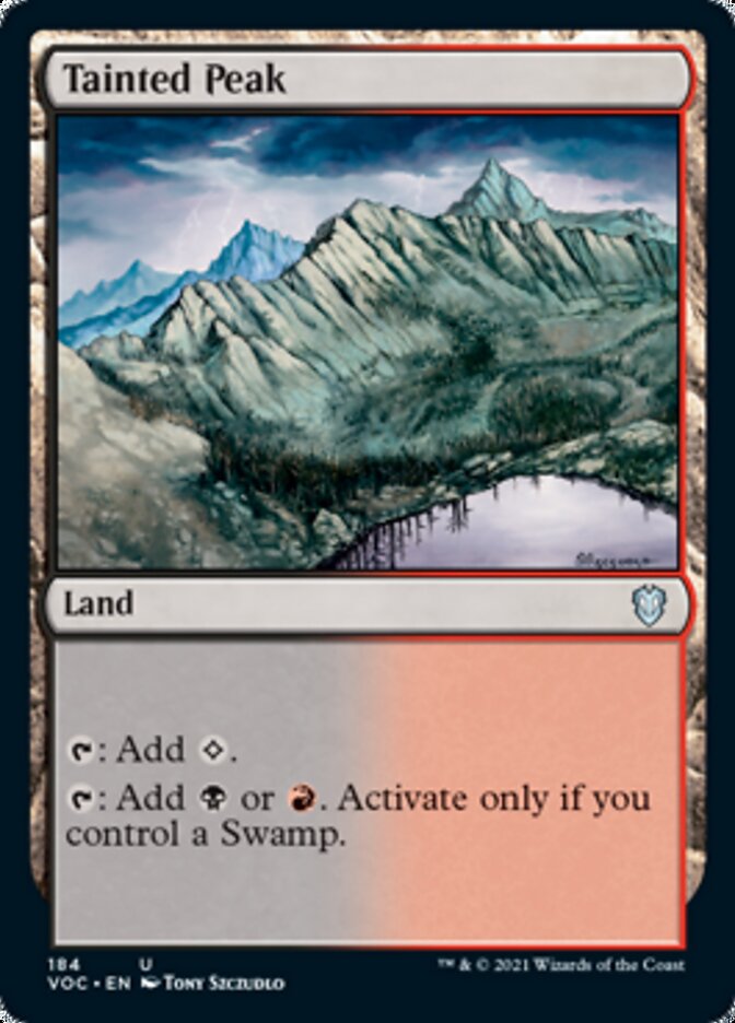 Tainted Peak [Innistrad: Crimson Vow Commander] | Black Swamp Games