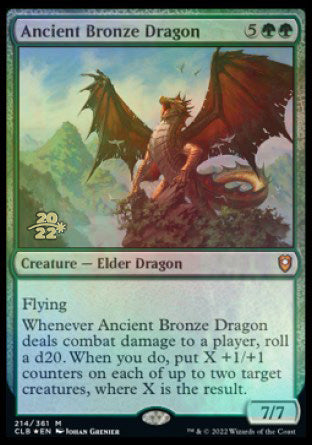 Ancient Bronze Dragon [Commander Legends: Battle for Baldur's Gate Prerelease Promos] | Black Swamp Games