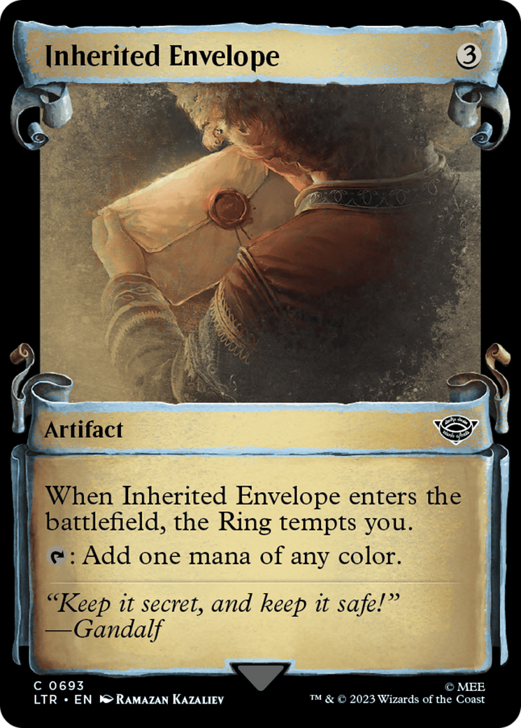 Inherited Envelope [The Lord of the Rings: Tales of Middle-Earth Showcase Scrolls] | Black Swamp Games