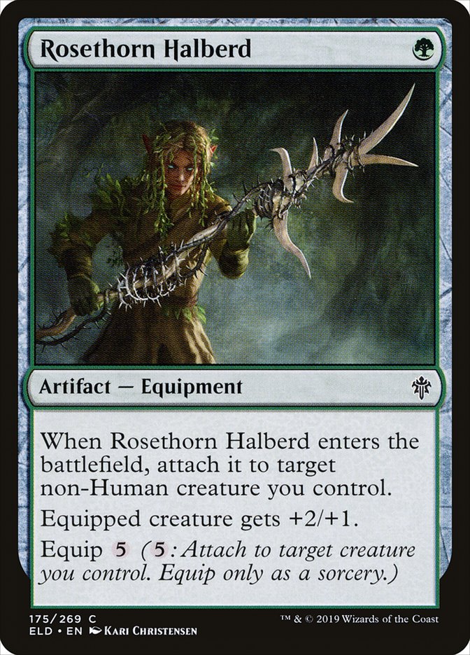 Rosethorn Halberd [Throne of Eldraine] | Black Swamp Games