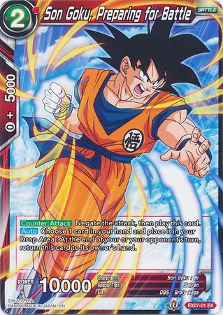 Son Goku, Preparing for Battle [EX07-01] | Black Swamp Games