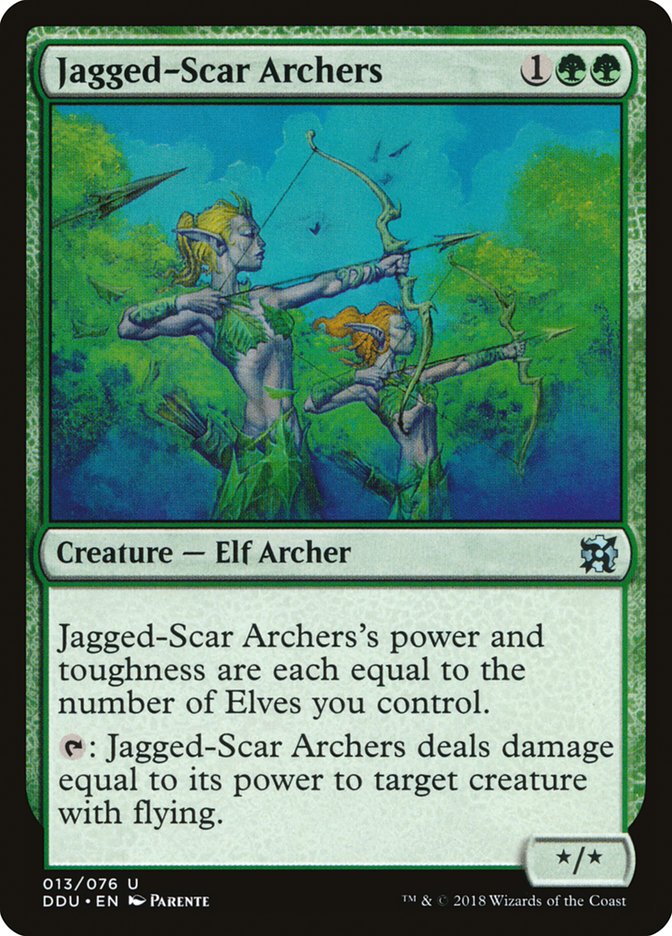 Jagged-Scar Archers [Duel Decks: Elves vs. Inventors] | Black Swamp Games