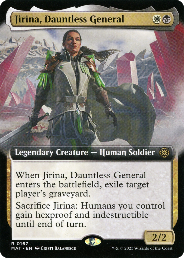 Jirina, Dauntless General (Extended Art) [March of the Machine: The Aftermath] | Black Swamp Games